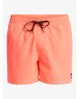 Quiksilver bañador Everyday Solid Volley 15 Fiery Coral para hombre cintura elástica con cordón