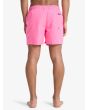 Hombre con bañador Quiksilver Everyday Solid Volley 15in Rosa Pink Lemonade posterior