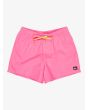 Short de natación Quiksilver Everyday Solid Volley 15in Rosa Pink Lemonade para hombre