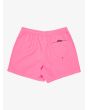 Short de natación Quiksilver Everyday Solid Volley 15in Rosa Pink Lemonade para hombre posterior
