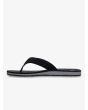 Sandalias Quiksilver Carver Suede negras para hombre izquierda