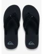 Sandalias Quiksilver Carver Suede negras para hombre tiras de ante