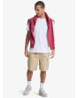 Hombre con Pantalón corto cargo Quiksilver Taxer color caqui ajuste relajado