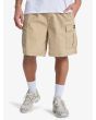 Hombre con Pantalón corto cargo Quiksilver Taxer color caqui