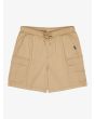 Short cargo elástico Quiksilver Taxer 19in Beige para hombre