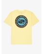 Quiksilver EV Duality Garden Glade camiseta amarilla para hombre vista trasera