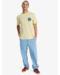 Hombre con Camiseta Quiksilver EV Duality Garden Glade ajuste regular