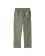 Pantalón con cintura elástica Carhartt WIP Flint Pant Verde Park Garment Dyed para hombre posterior