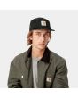 Hombre con Gorra de algodón Carhartt WIP Backley Cap negra