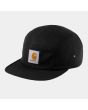 Gorra de algodón Carhartt WIP Backley Cap negra