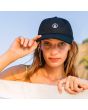 Mujer con Gorra de algodón Volcom Circle Stone Dad Negra 