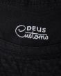 Gorro de pescador Deus Ex Machina Parker Bucket Negro para hombre bordado