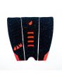 Grip para tablas de surf Jam Traction Mini Me 3 piezas negro con detalles en rojo