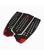 Grip para tabla de surf Astrodeck Flat and Fast No Arch Negro - Tail Pad 3 piezas lateral