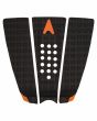Grip para tabla de surf Astrodeck New Makua Rothman Built-In Arch negro y naranja - Tail Pad 3 piezas 