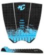 Grip para tablas de surf Creatures Mick Fanning Performance Traction negro y azul Pad 3 piezas