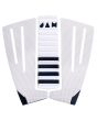 Grip para tablas de Surf Jam Traction Flashback 3 piezas en color blanco con detalles en negro 