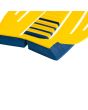 Grip para tablas de Surf Jam Traction Flashback 3 piezas en color amarillo con detalles en azul detalle