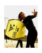 Filipa Broeiro con Tabla de Bodyboard GT Boards Filipa Broeiro Lemon-Lemon bottom