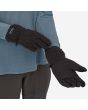 Guantes de forro polar Patagonia Retro Pile negros Unisex puestos