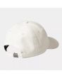 Gorra de pana Carhartt WIP Harlem Cap color blanco cera Unisex cierre posterior de hebilla