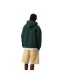 Hombre con Chaqueta tipo Sudadera Carhartt WIP Hooded American Script Jacket Verde Conífera posterior