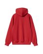Sudadera con capucha Carhartt WIP Hooded Carhartt Sweatshirt color rojo cereza y azul espacial para hombre posterior