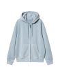 Sudadera con capucha y cremallera Carhartt WIP Hooded Duster Script Jacket Misty Sky (Garment Dyed) para hombre