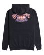 Sudadera con capucha Billabong Born in 73 negra para hombre posterior