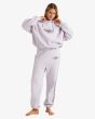 Mujer con Sudadera de capucha Billabong Stay 73 Kendall Lavanda ajuste oversize