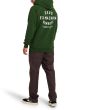 Hombre con Sudadera de capucha Deus Biarritz Address Verde espalda