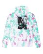 Sudadera orgánica con capucha Element Star Wars Collection Boba Fett blanca con estampado Tie Dye verde Unisex posterior