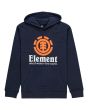 Sudadera con capucha Element Vertical azul marino para chicos de 6 a 16 años