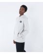 Hombre con sudadera de capucha con forro polar Hurley Progress Gris Claro izquierda