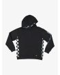 Sudadera con capucha Quiksilver Checkers Youth Negra para niños de 8 a 16 años