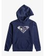 Sudadera con capucha Roxy Wildest Dreams azul marino para niña de 8 a 16 años