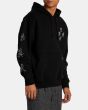 Hombre con sudadera de capucha RVCA Chefs Kiss Negra derecha