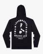 Sudadera con capucha RVCA Bruce Lee Eighty Years negra para hombre posterior