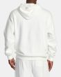 Hombre con Sudadera de capucha RVCA VA Essential Blanca posterior