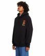 Hombre con Sudadera de capucha Volcom Gonyvaders Negra lateral