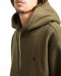 Hombre con Sudadera de capucha Volcom Single Stone verde Sage Leaf bordado logo