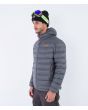 Hombre con Chaqueta acolchada con capucha Hurley Cayuga Puffer Jacket Dark Stone Grey lateral