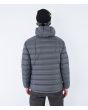 Hombre con Chaqueta acolchada con capucha Hurley Cayuga Puffer Jacket Dark Stone Grey posterior