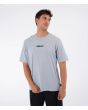 Hombre con camiseta Hurley Etam Scar Gris frontal