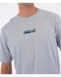 Hombre con camiseta Hurley Etam Scar Gris serigrafía delantera