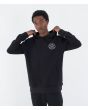 Hombre con sudadera de capucha Hurley Sider Negra frontal