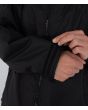 Hombre con Chubasquero largo tipo poncho cambiador Hurley Ice Poncho Sherpa negro puño ajustable