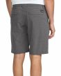 Hombre con bermudas sumergibles Volcom Frickin Cross Shred Static 20in gris carbón jaspeado bolsillos traseros