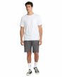 Hombre con bermudas sumergibles Volcom Frickin Cross Shred Static 20in gris carbón jaspeado corte moderno