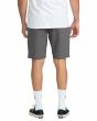 Hombre con bermudas sumergibles Volcom Frickin Cross Shred Static 20in gris carbón jaspeado posterior